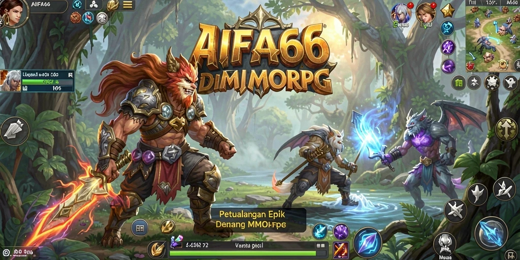 Screenshot dari aksi gameplay seru AIFA66 dalam dunia MMORPG.