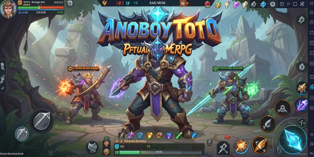 Screenshot gameplay ANOBOYTOTO yang menakjubkan dengan aksi berani di dunia MMORPG.