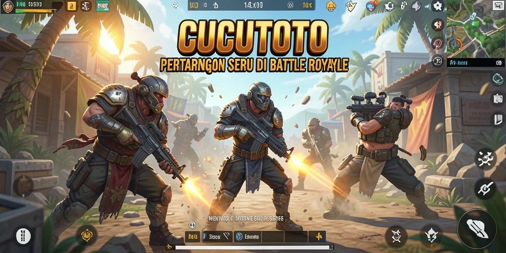 Gameplay seru CUCUTOTO di medan pertempuran Battle Royale.