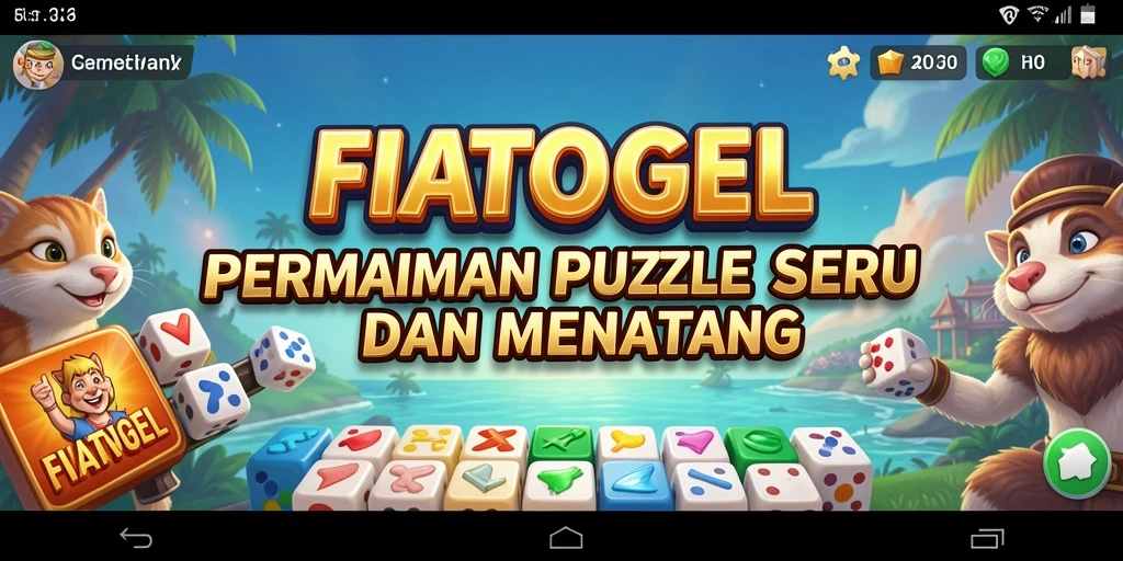 Gameplay menarik dari FIATOGEL yang memberikan tantangan puzzle.