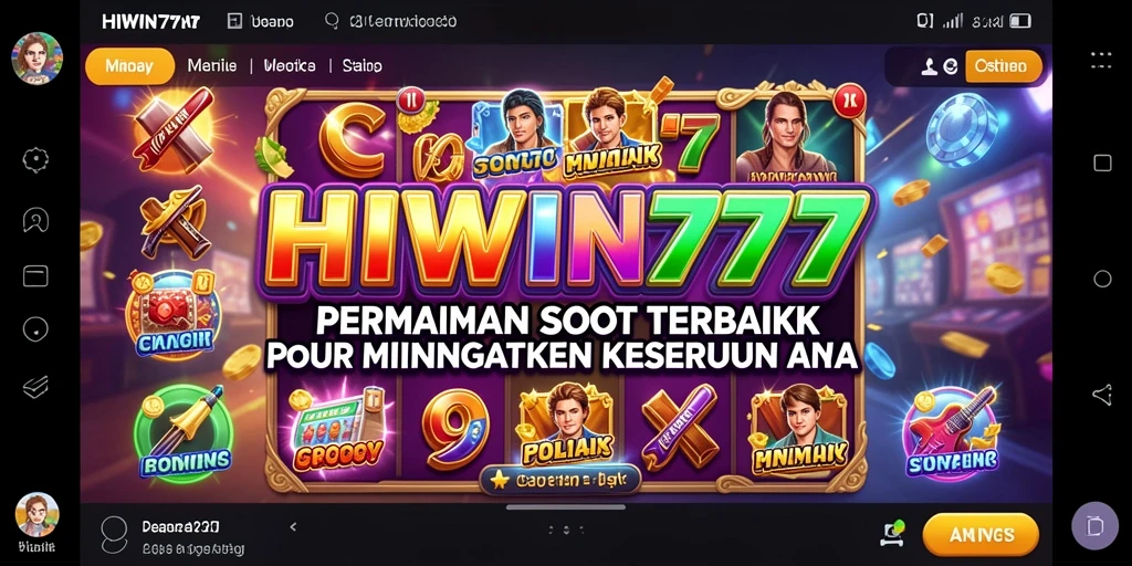 Menampilkan gameplay seru dan inovatif dari HIWIN777 slot.