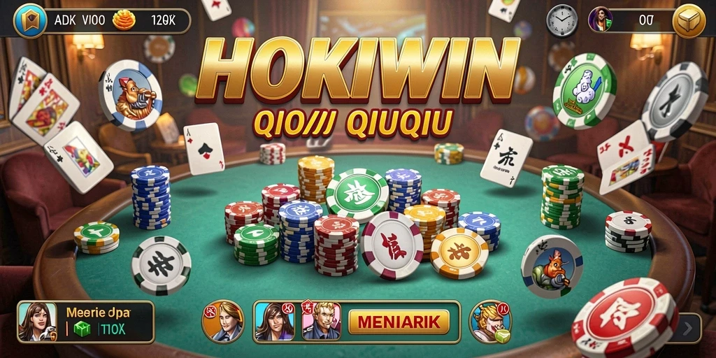 Gameplay seru dari HOKIWIN yang menampilkan QiuQiu yang mendebarkan.