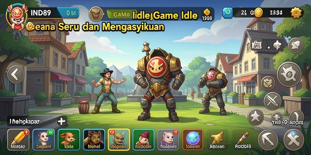 Tampilan gameplay Idle yang menarik di IND89.