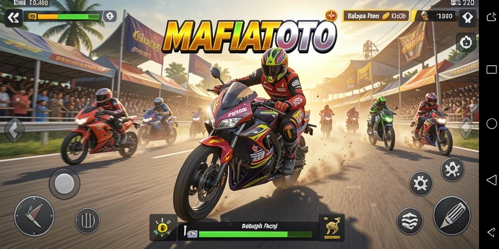 Gameplay seru balapan motor di MAFIATOTO.