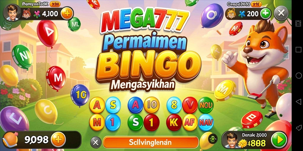 Screenshot MEGA777 menampilkan gameplay Bingo yang menarik dan penuh aksi.
