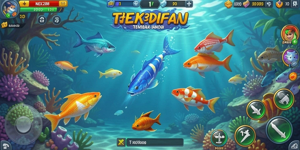 Gameplay seru Tembak Ikan dalam NEX288 dengan grafis menawan.