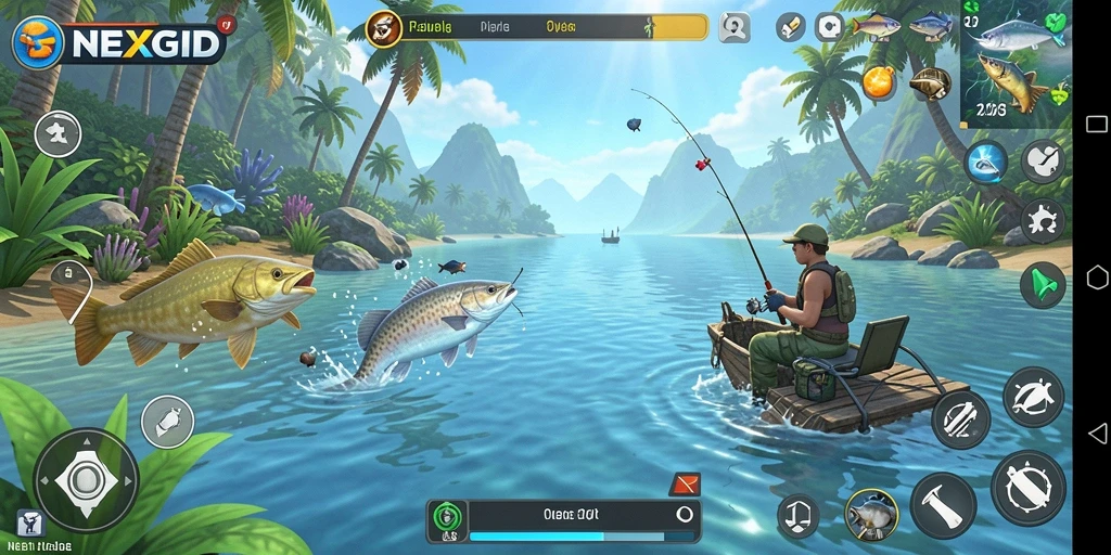 Tangkapan ikan yang menakjubkan dalam gameplay NEXGID.