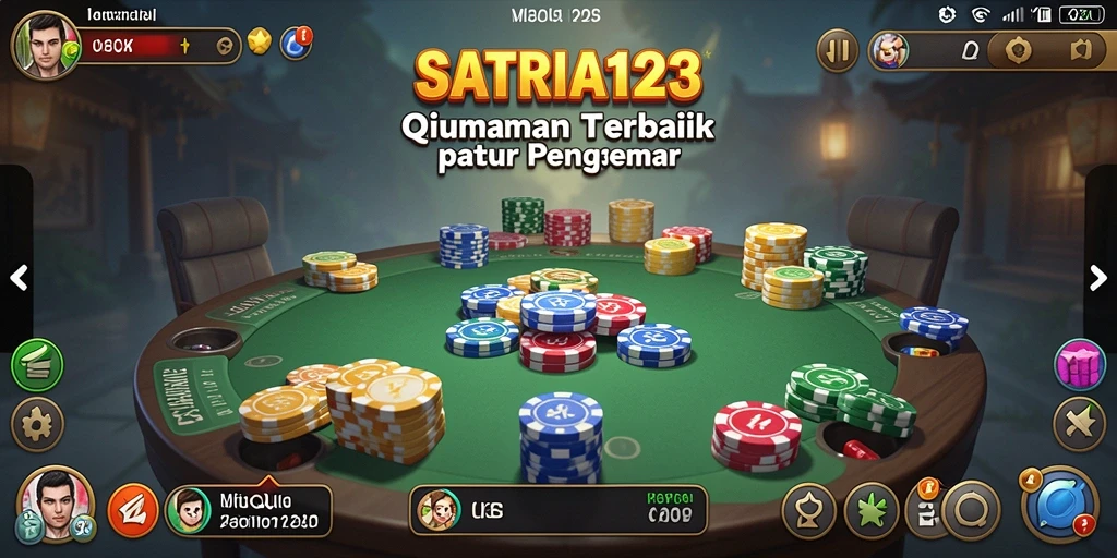 Screenshot gameplay SATRIA123 menampilkan aksi seru QiuQiu.
