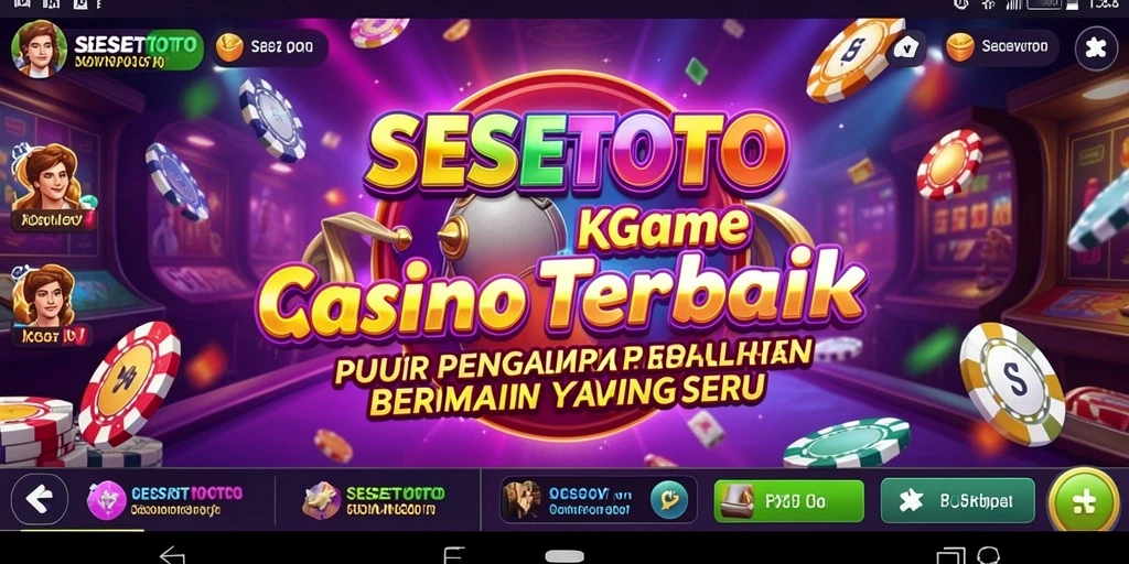 Tampilan permainan kasino yang menarik dan mendebarkan di SESETOTO.