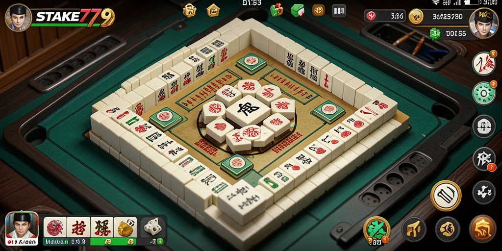Screenshot utama STAKE779 menampilkan gameplay Mahjong yang seru dan menantang.