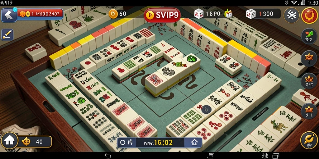 Tampilan gameplay menarik di <strong>SVIP9</strong> yang penuh tantangan Mahjong.