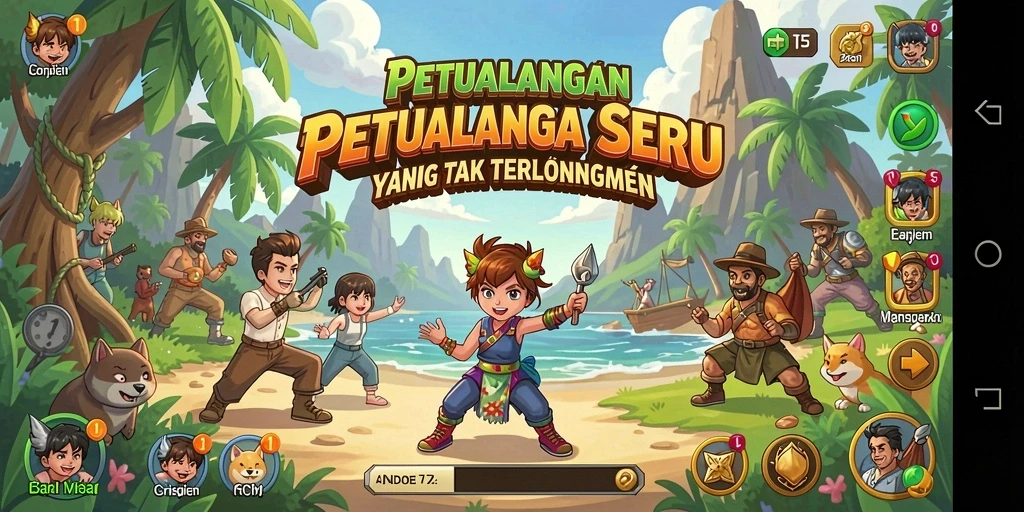 Screenshot T6 menunjukkan karakter utama menjelajahi dunia yang luas.