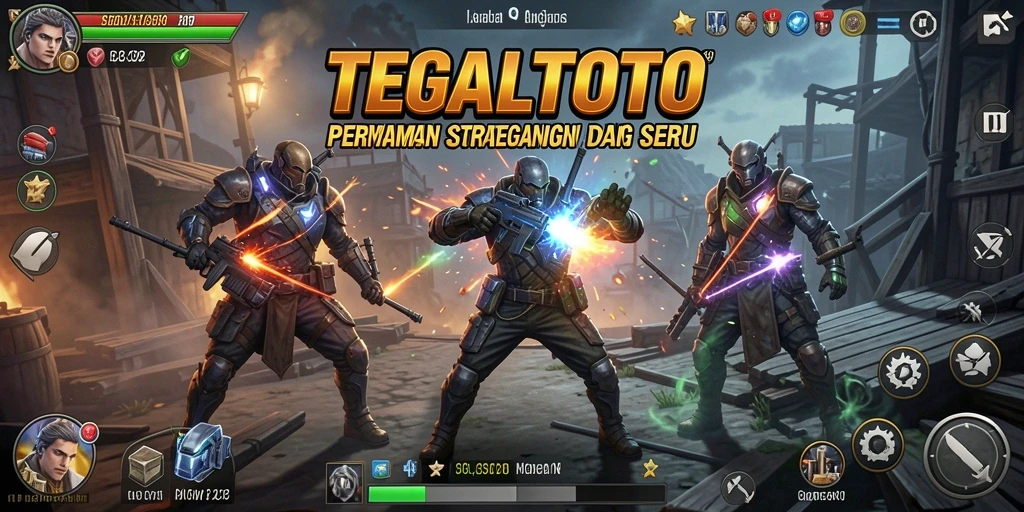 Tangkapan layar utama TEGALTOTO menunjukkan momen strategis intens.