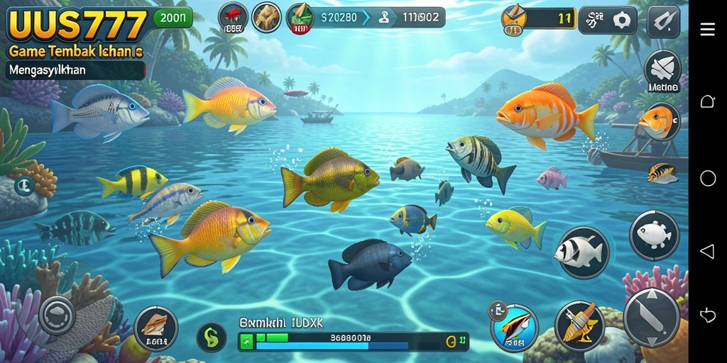 Gameplay menembak ikan yang seru dan menyenangkan di UUS777.
