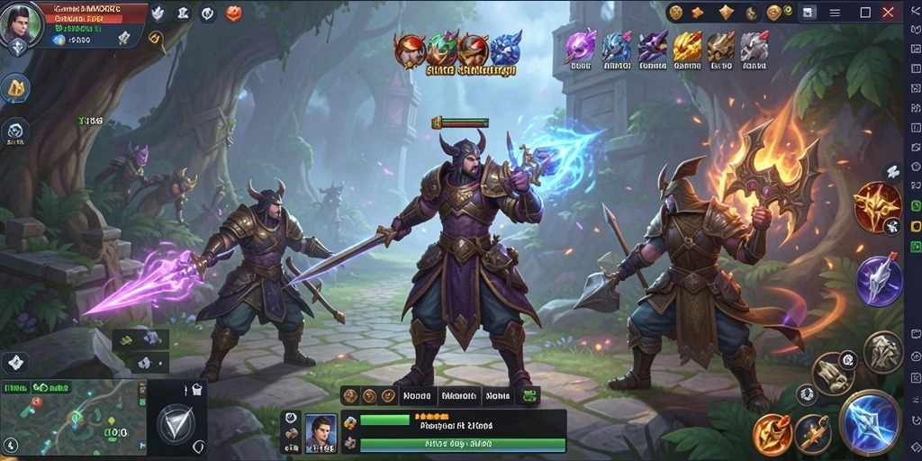 Screenshot gameplay X168 menunjukkan aksi seru dalam dunia MMORPG.